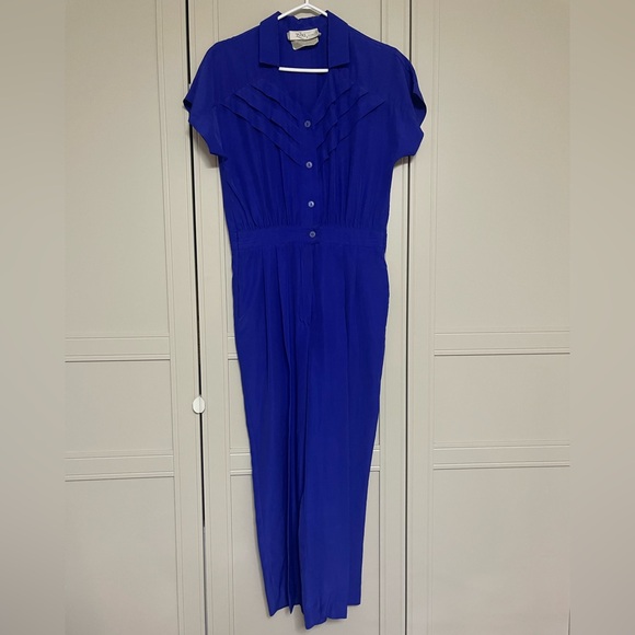 Vintage Pants - Vintage 1980’s Button Down Pants Jumpsuit